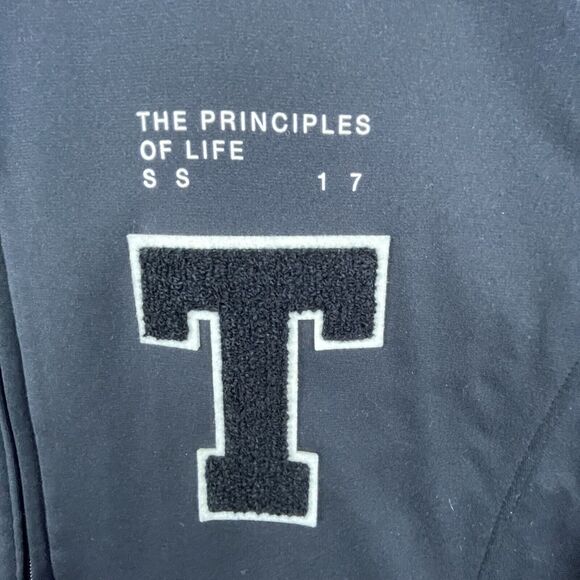 Twelve Jewels Principles of Life Track Jacket Medium Black White Stripe Varsity - Picture 6 of 7